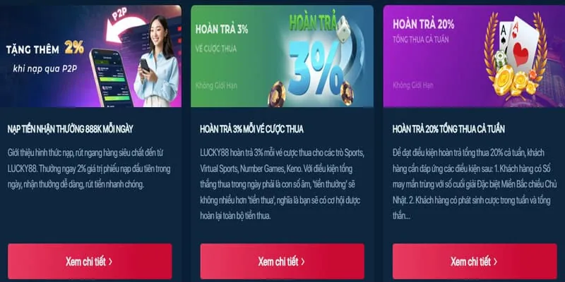 Hoàn trả và nạp lại af88 top